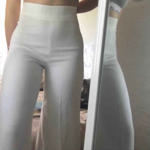 Zara kostymbyxor  - Skitsnygga vita kostymbyxor från zara. Köpta från Plick (första bilden är lånad från henne). Säljer dem för att dom inte riktigt passade mig. Kan mötas upp eller posta. <3