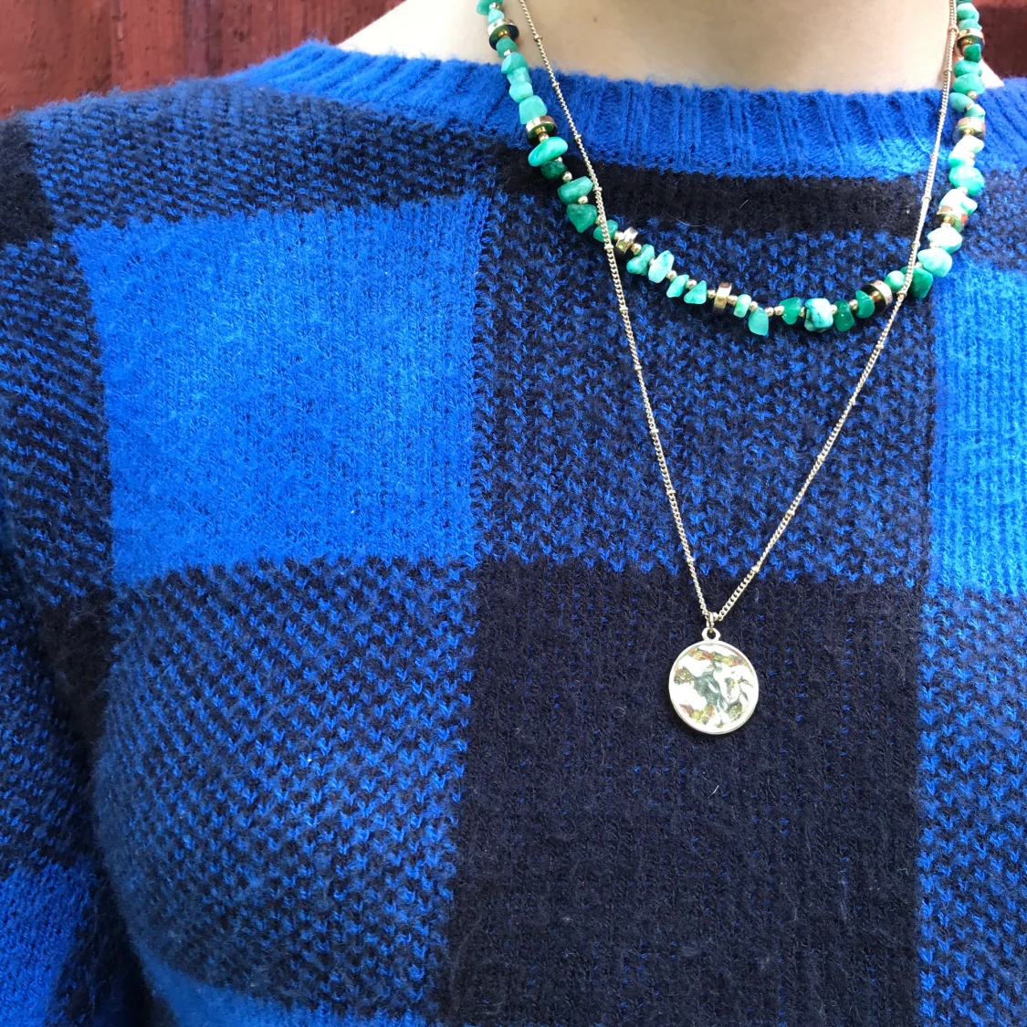 Blå tröja H&M - 90