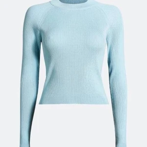 Poppy rib-knit jumper - Jättesöt babyblå tröja från bik bok. (Första bilden från bik boks hemsida) Slutsåld på nätet och i butik, säljer pga av att den inte kommer till användning. Liten i storleken så passar en xs-s. Buda ifrån 90 kr!