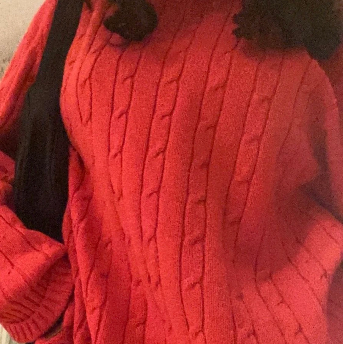 Boomerang stickad tröja storlek L - 90