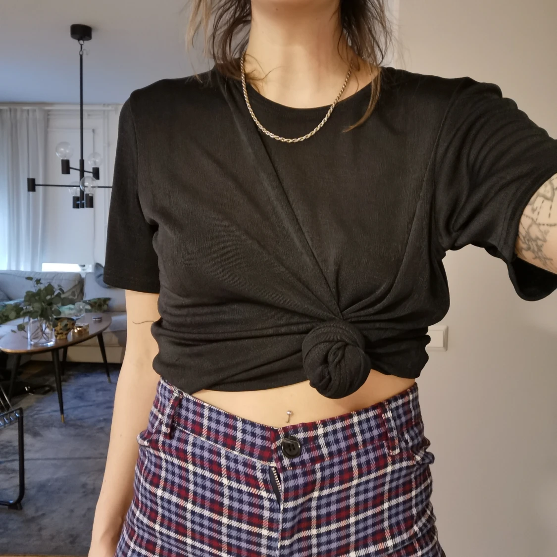 Byxa hög midja från monki