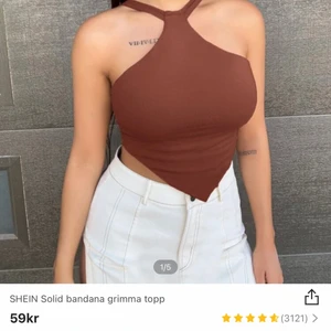 Brun top  -  Brun top från shein mer rödbrun/rost