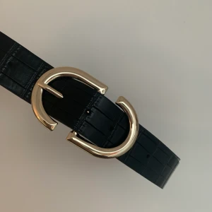 Bälte från Topshop - Bälte från Topshop storlek S/M. Nyskick, inga repor eller liknande. Färg: svart och guld. Pris 150kr