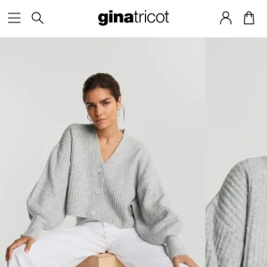 Stickad kofta från Gina tricot  - Säljer denna superfina kofta från Gina Tricot då den ej kommer till användning längre. Den är i storlek XS men är stor i storleken, jag är vanligtvis en M. Nypris 350, säljer för 150 eller bud.