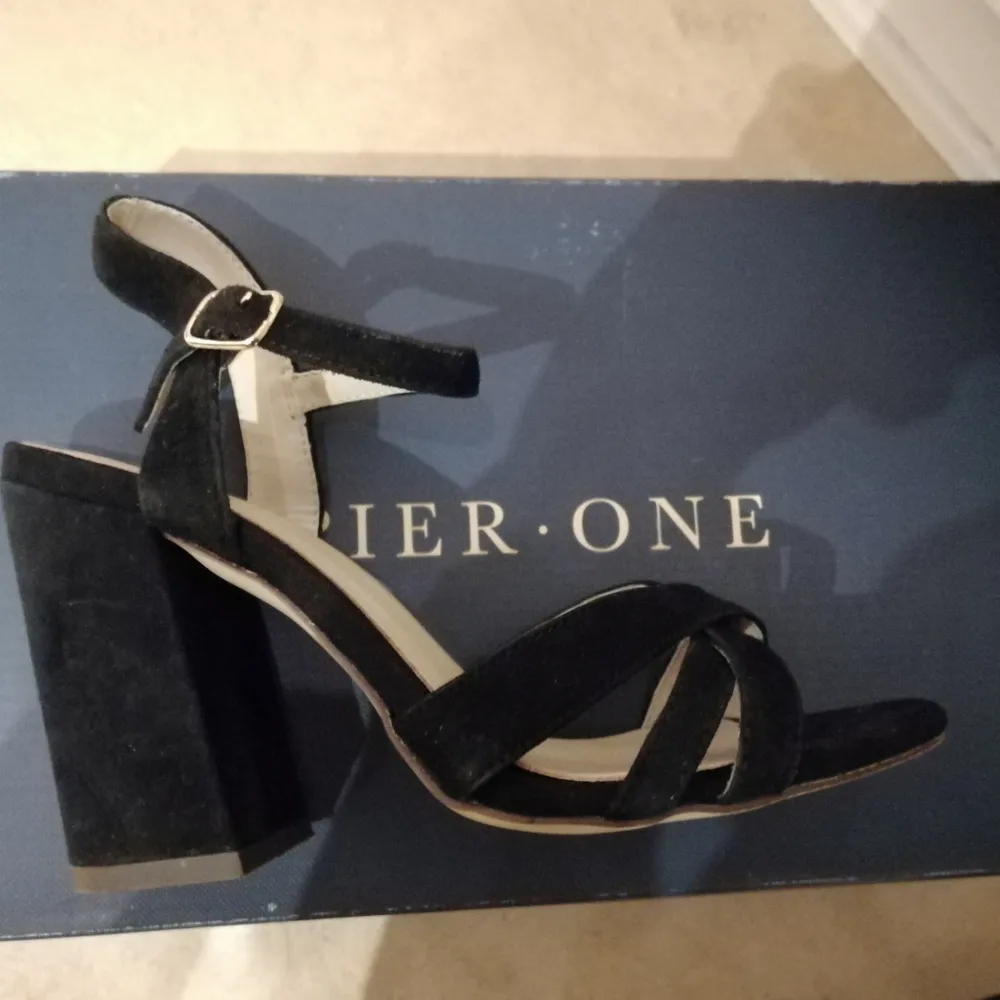 Pier One high heeled shoes, black, used only on one event :) . Skor.