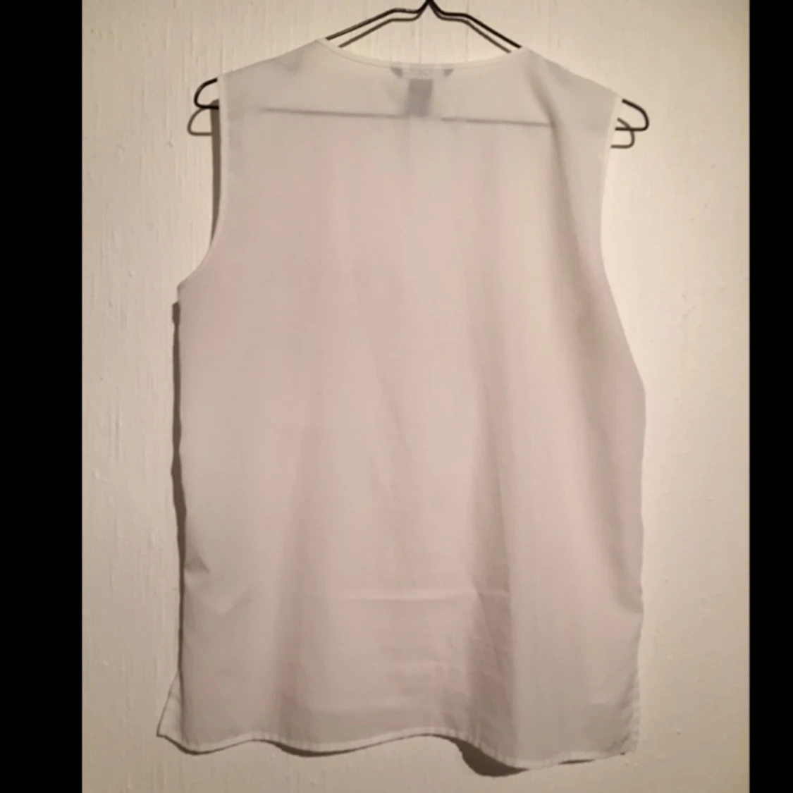 Vitt lätt transparent linne/top från H&M - 1420569987