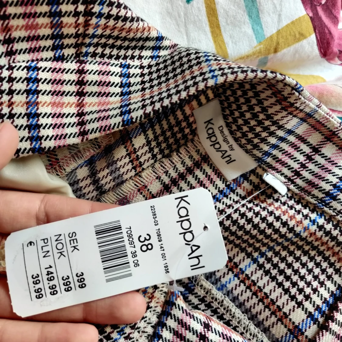 Långa breda kostymbyxor - 90