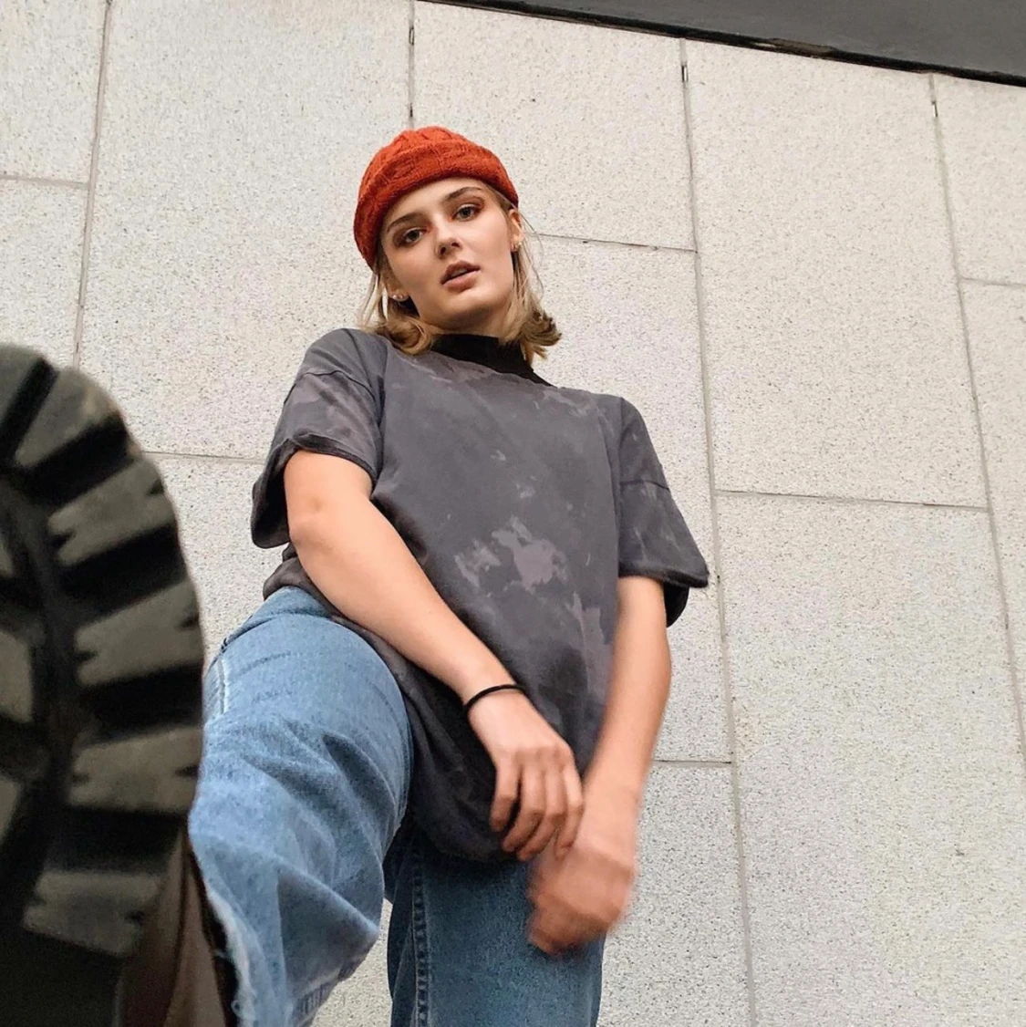 Tie dye bikbok lång tröja - 90