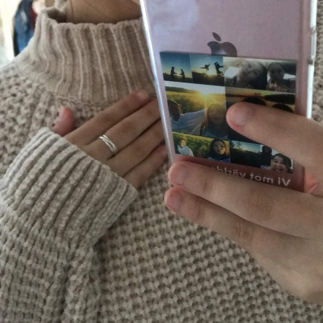 Skrimrig stickad tröja  - 91