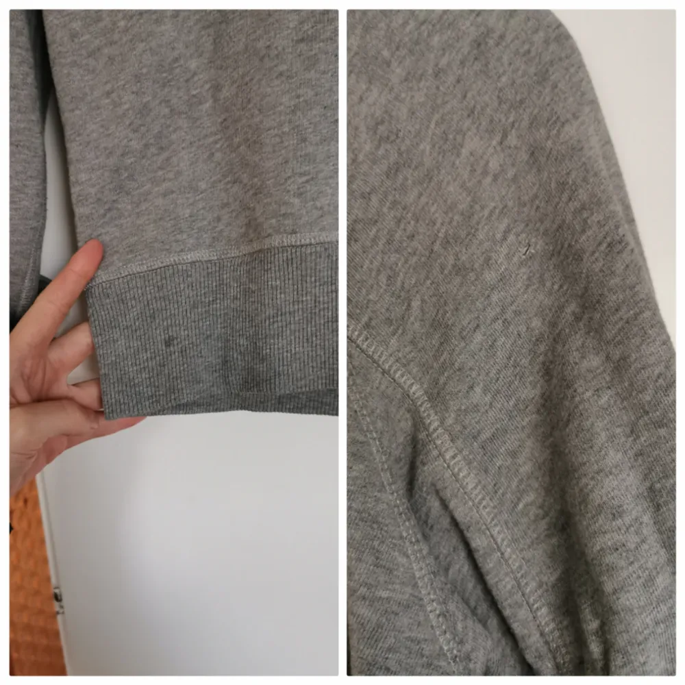 Aqua Limone hoodie, en liten fläck och ett litet hål (syns på tredje bilden) därav det billiga priset, frakten ingår 🍋. Hoodies.