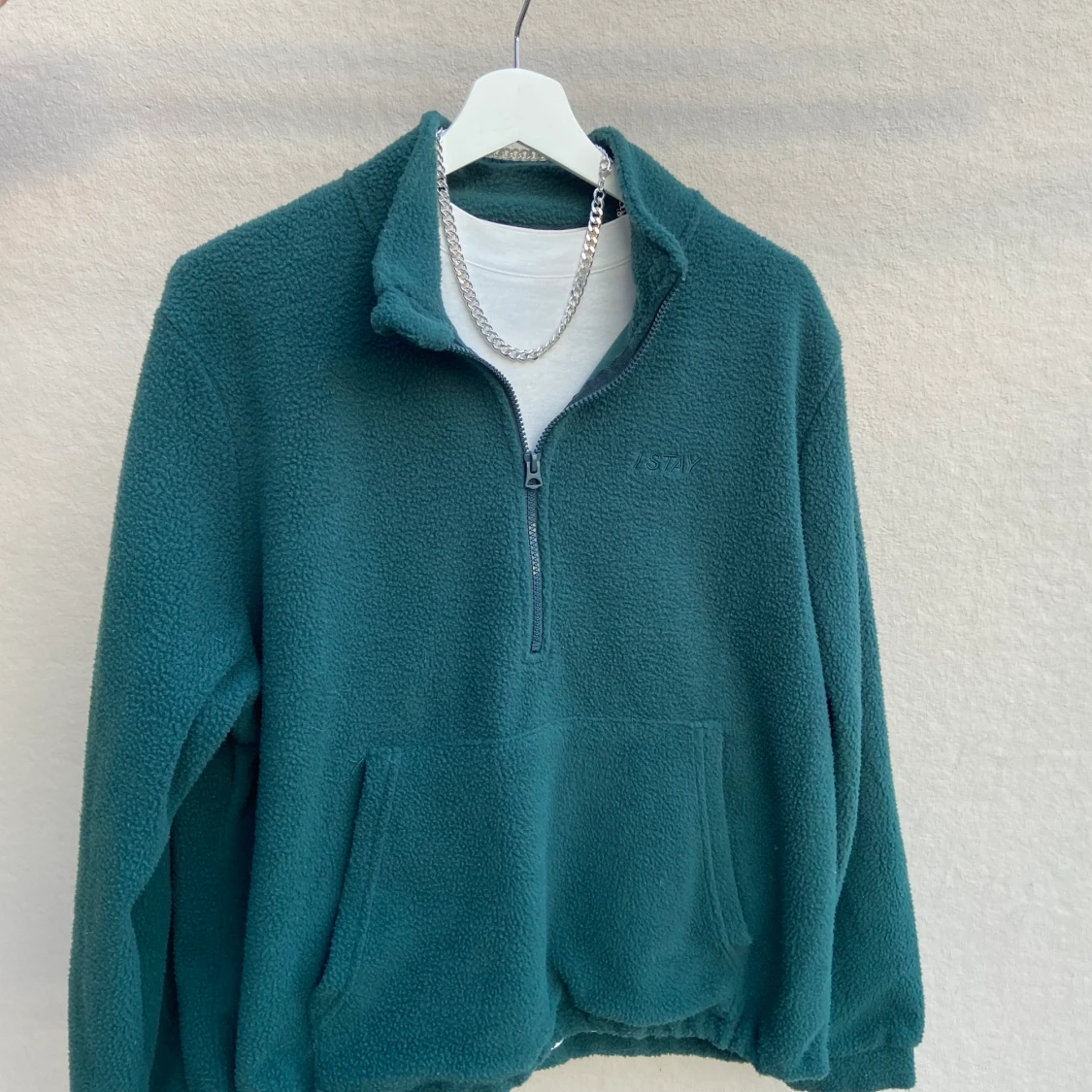 Half-zip fleecetröja
