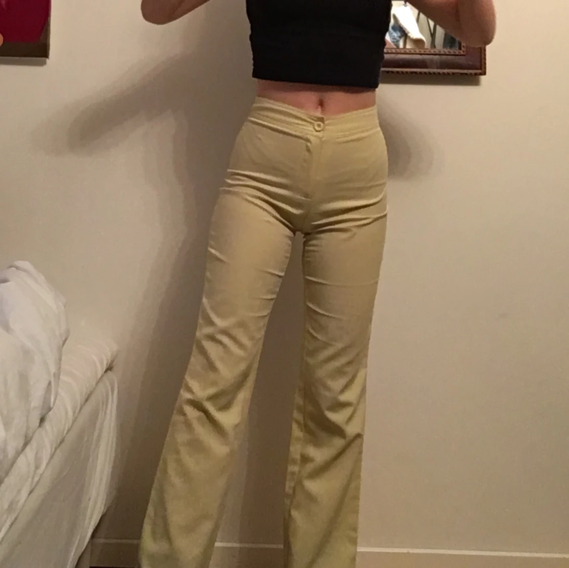 Ljusgula vintagebyxor!  - 91