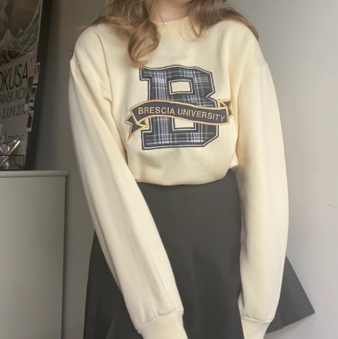 gul tjocktröja - 90