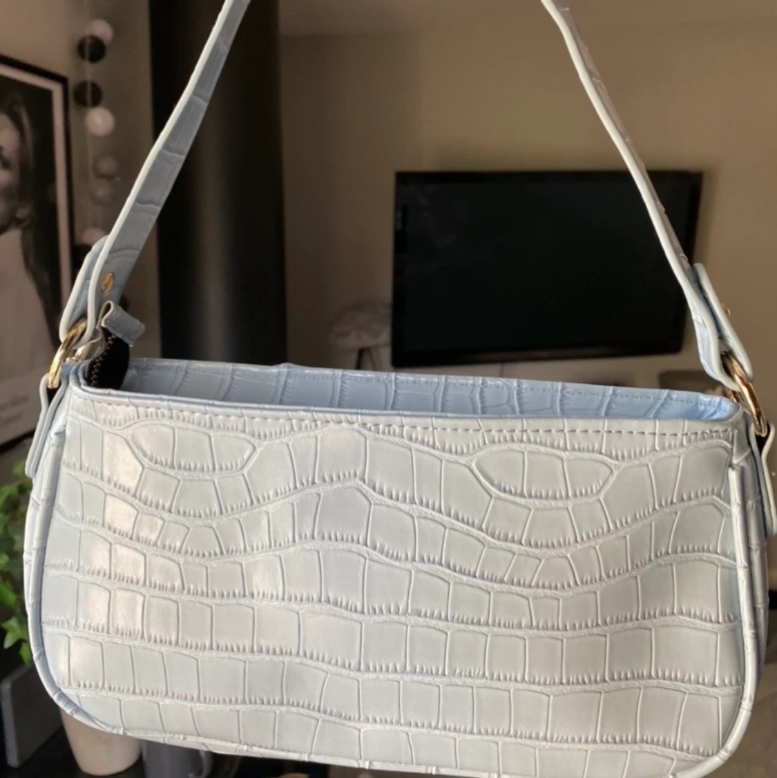 Ljusblå väska - 91