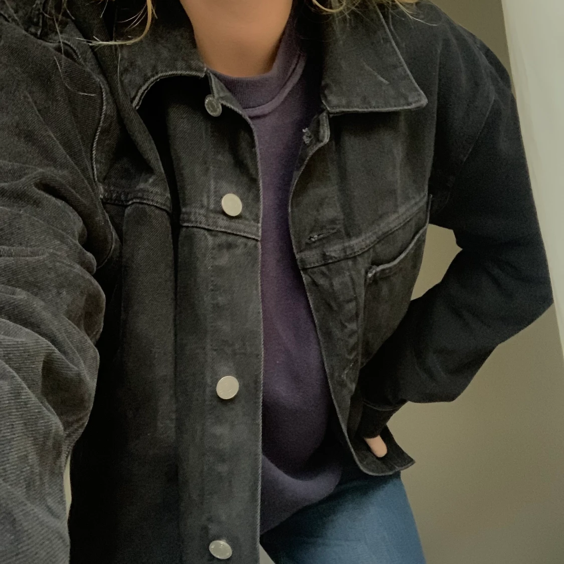 oversizs jeansjacka  - 90