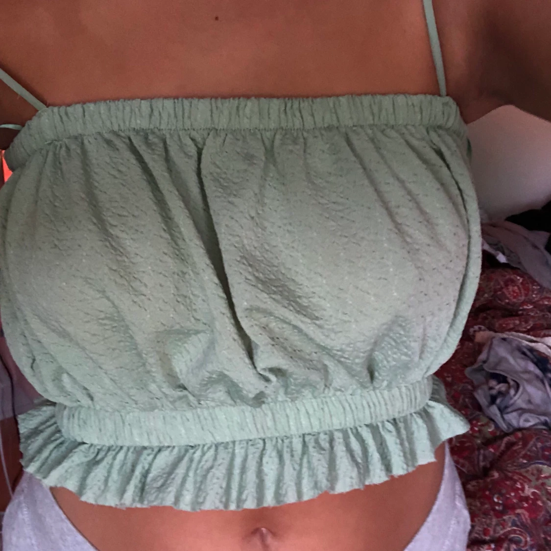 Pastellgrön top från zara - 90