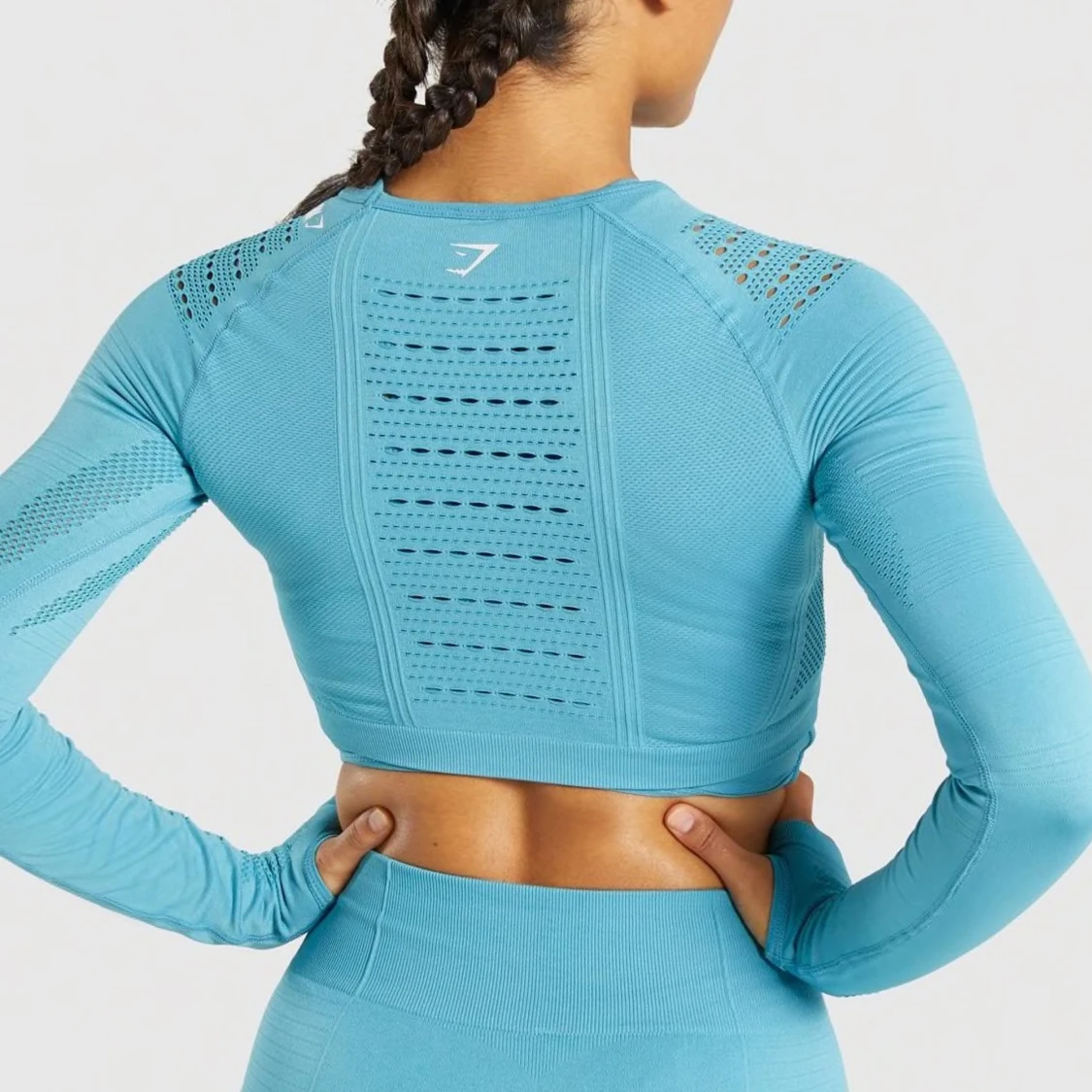 SVART gymshark croppad topp - 90