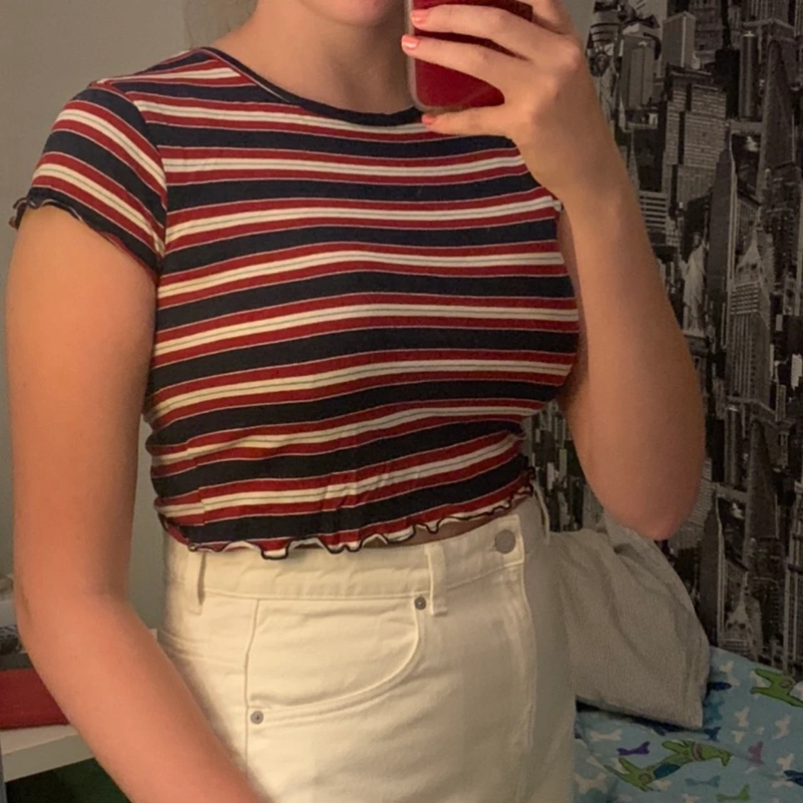 Randig crop top - 91