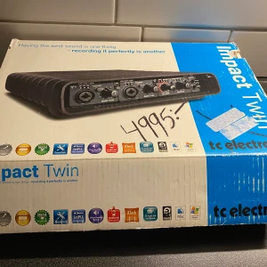 Ljudkort TC Electronic Impact Twin  - Används för att spela in sång & instrument. Nypris: 4995 kr Säljes: 3000 kr