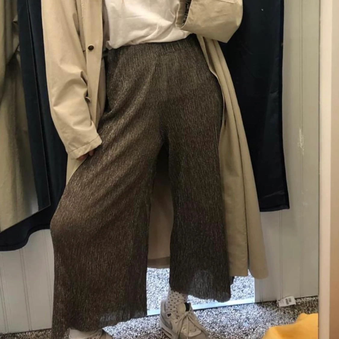 Sparkly wide leg floaty byxor  - 91