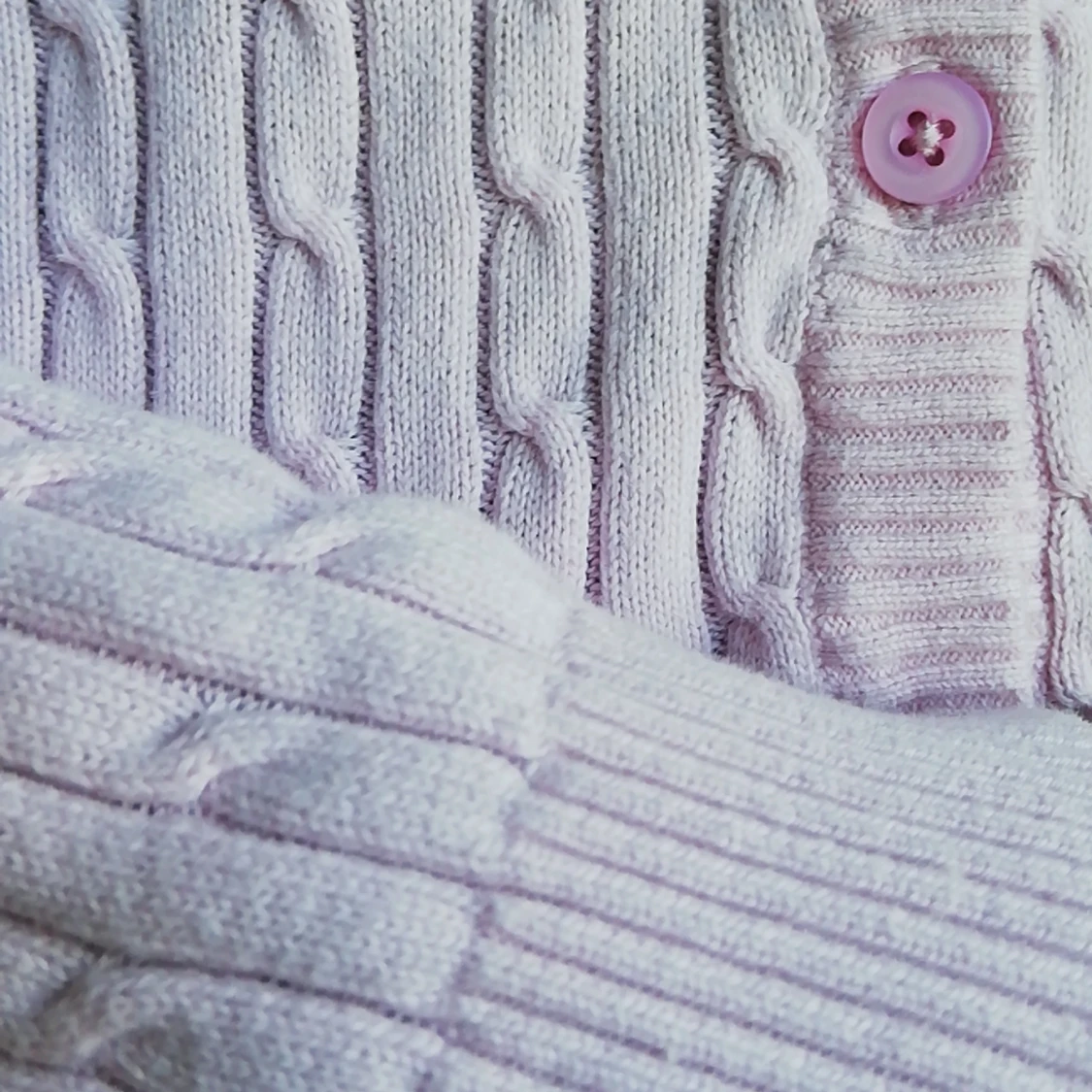 Isolde stickad rosa knapptröja  - 91