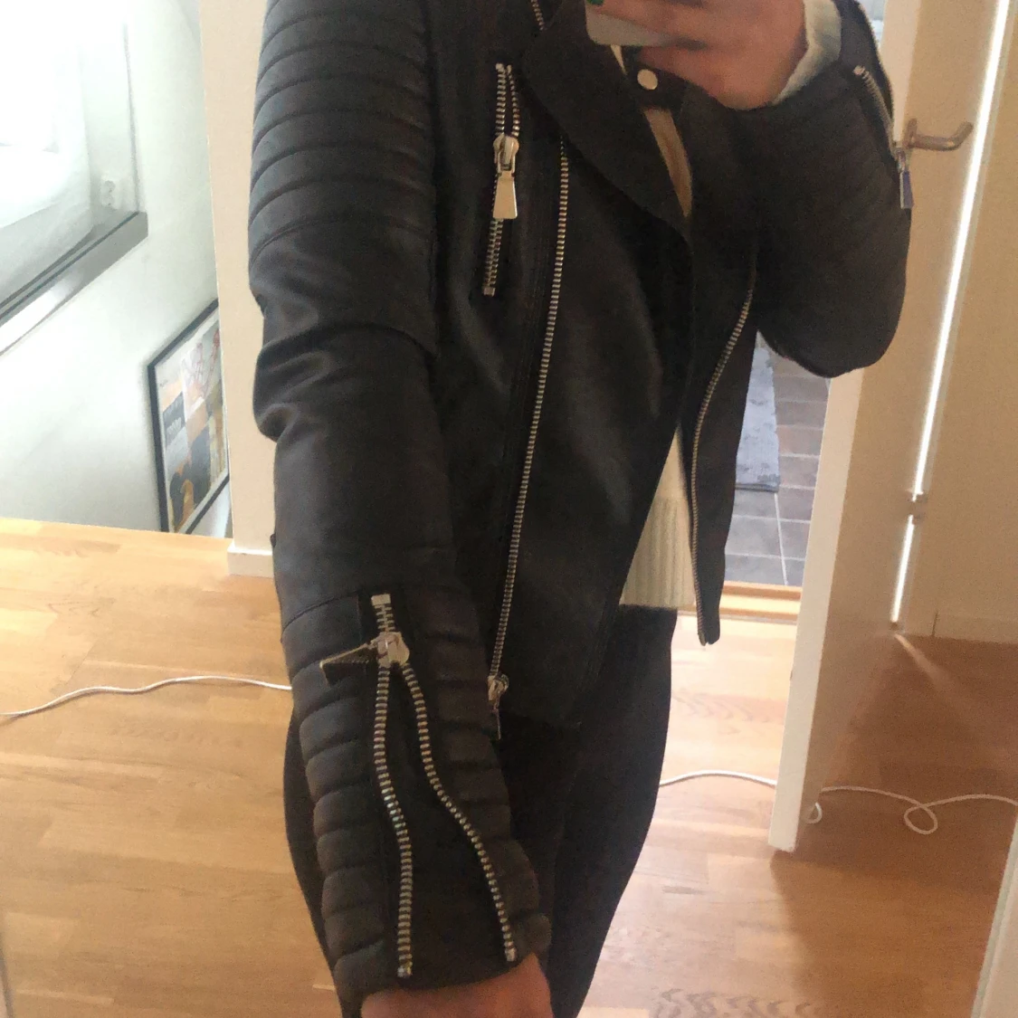 skinnjacka från chiquelle strl 38 - 91