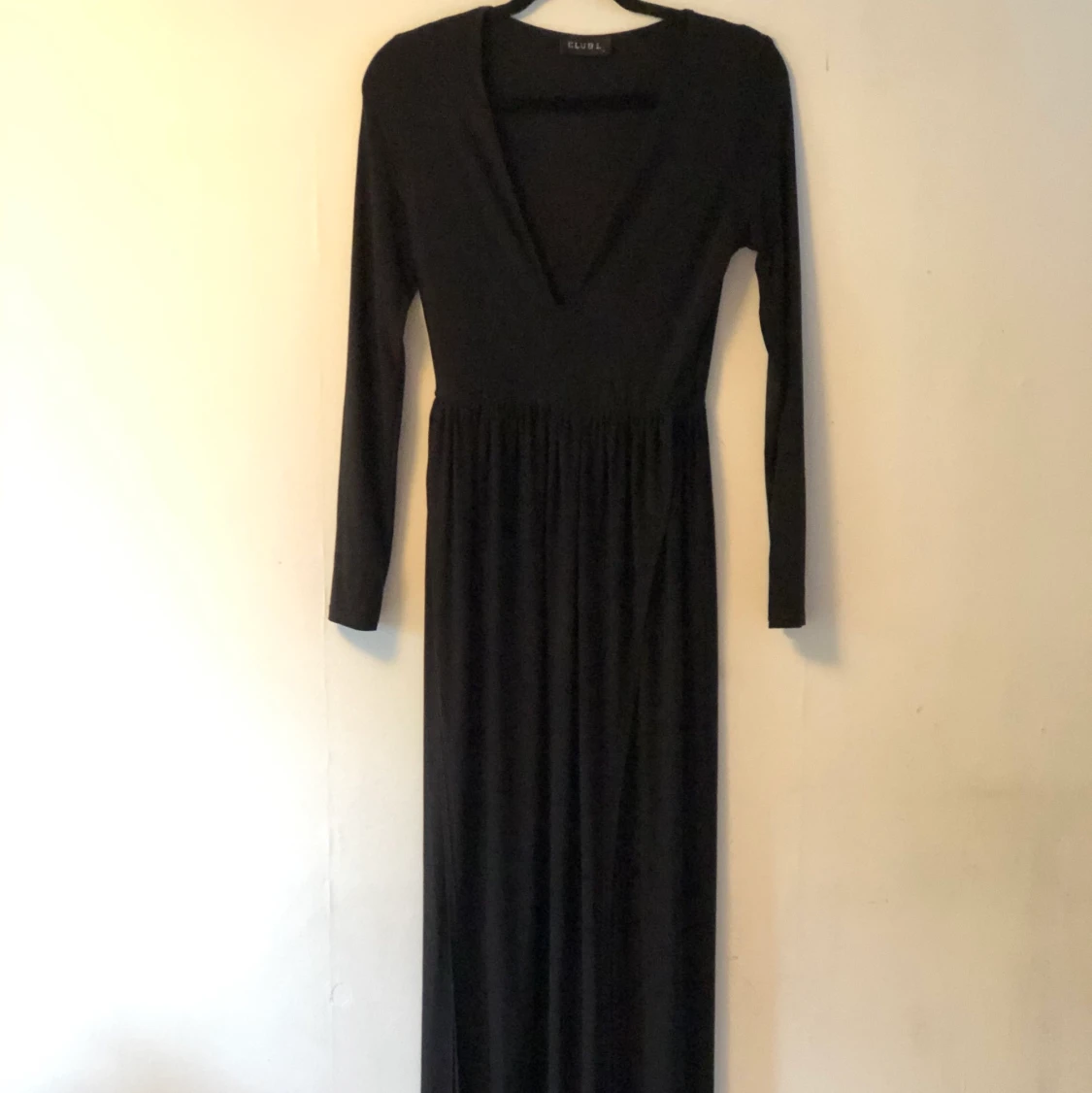 Svart långklänning