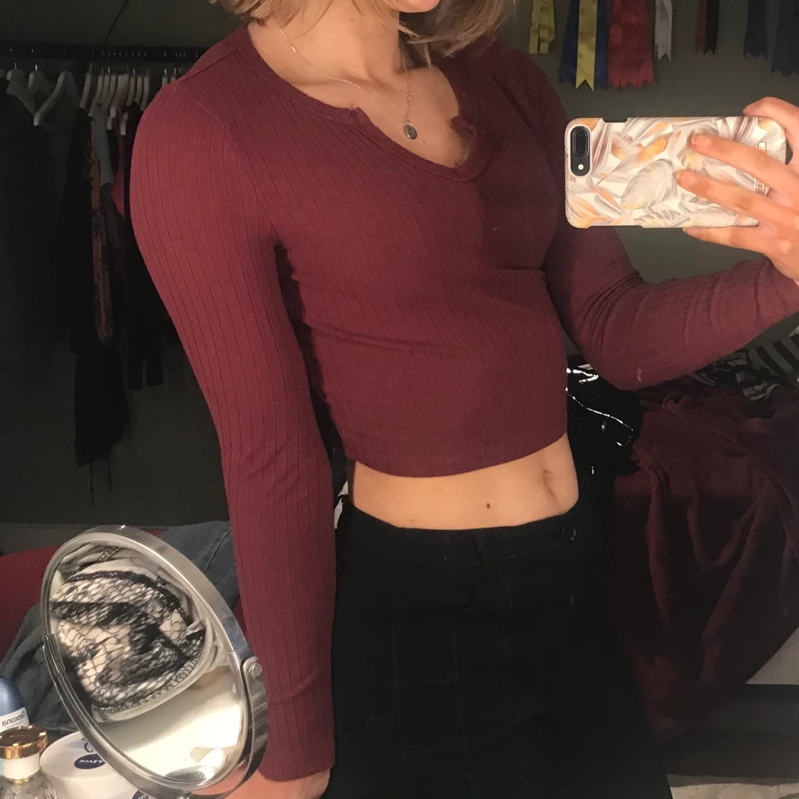 Långärmad kort tröja