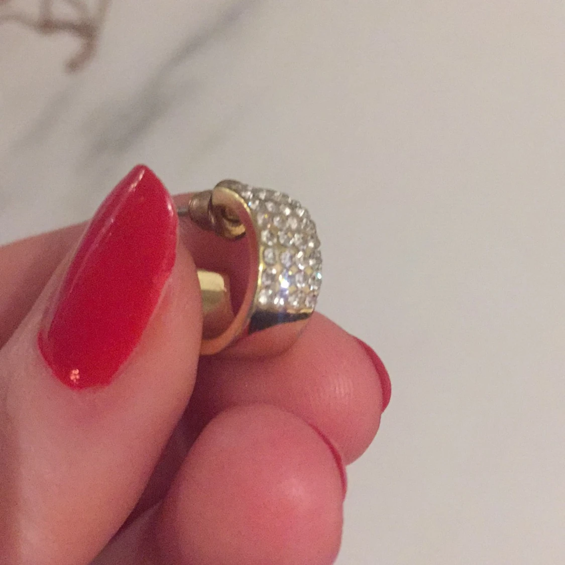 Örhängen med guld/stenar - 91