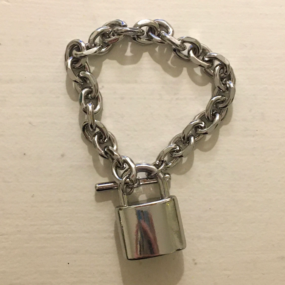 chain armband med lås - 90
