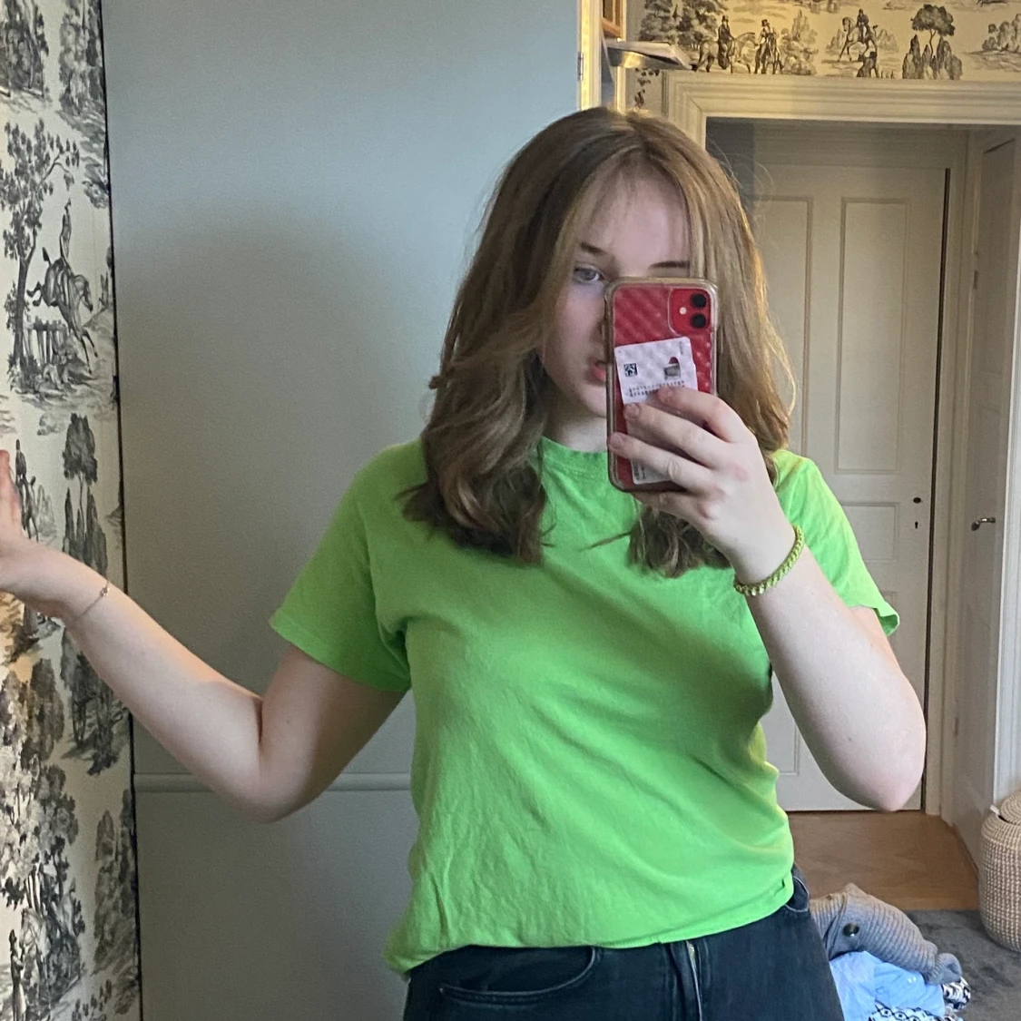Green t-shirt