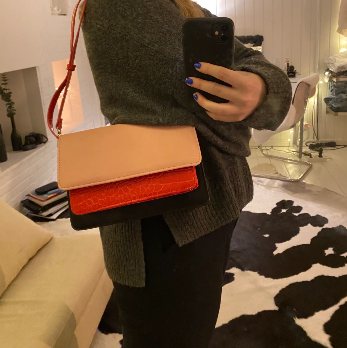 Axel/crossbody väska - 90