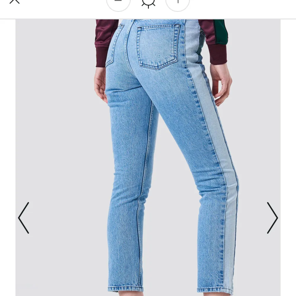 Säljer dessa helt oanvända jeansen från nakd (lappen o allt kvar!) köpta för 499 o säljer för 250+ frakt. Dm för egna bilder eller frågor. ✨☺️. Jeans & Byxor.