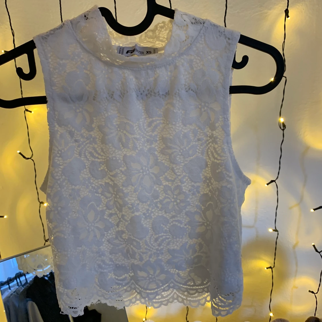 Spets topp, strl XS.