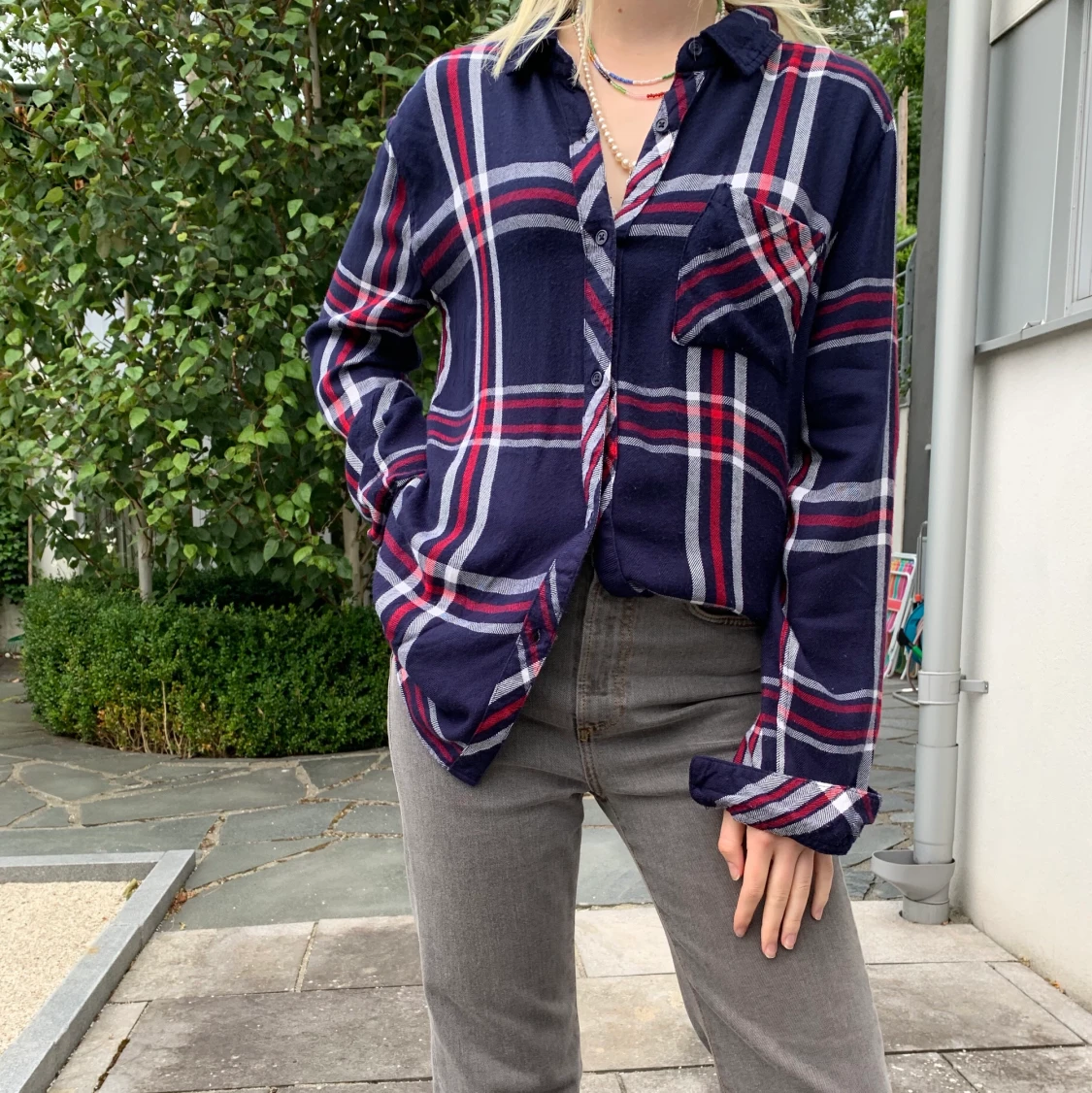Trendig flannel skjorta✨🖤