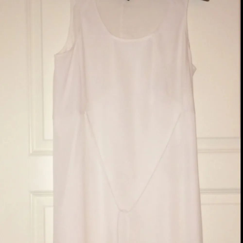 Helt ny H&M vitt klänning size 38 men passar även 40-42 Hämtas vid Aspudden . Klänningar.