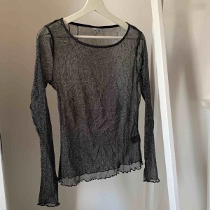  - Glittrig svart långärmad mesh topp från Lindex, super fin men kommer tyvärr inte så mycket till användning hos mig. (Lånad bild) 