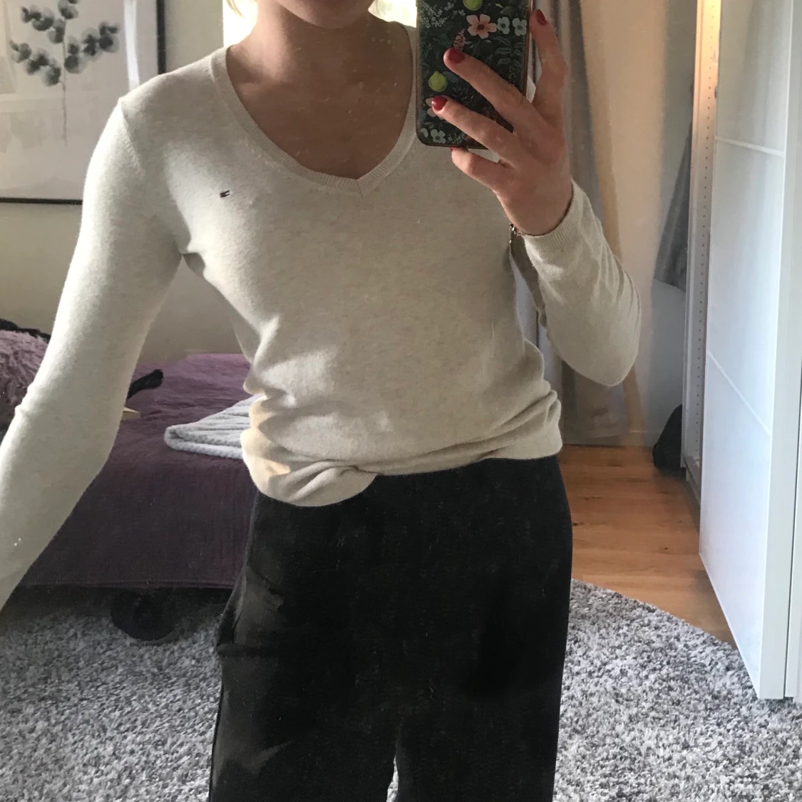 Beige tröja från Tommy Hilfiger 