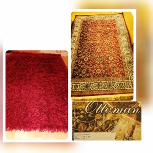 Super fin Matta till hemmet!!🤩🤩 - Telefon: 0704009017                   Den röda: 400 kr / Den bruna med mönster: 500 kr [mått: 160X230].                (mattorna är i helt bra konditioner, här i hemmet så röker man inte och vi har inga husdjur!]) 