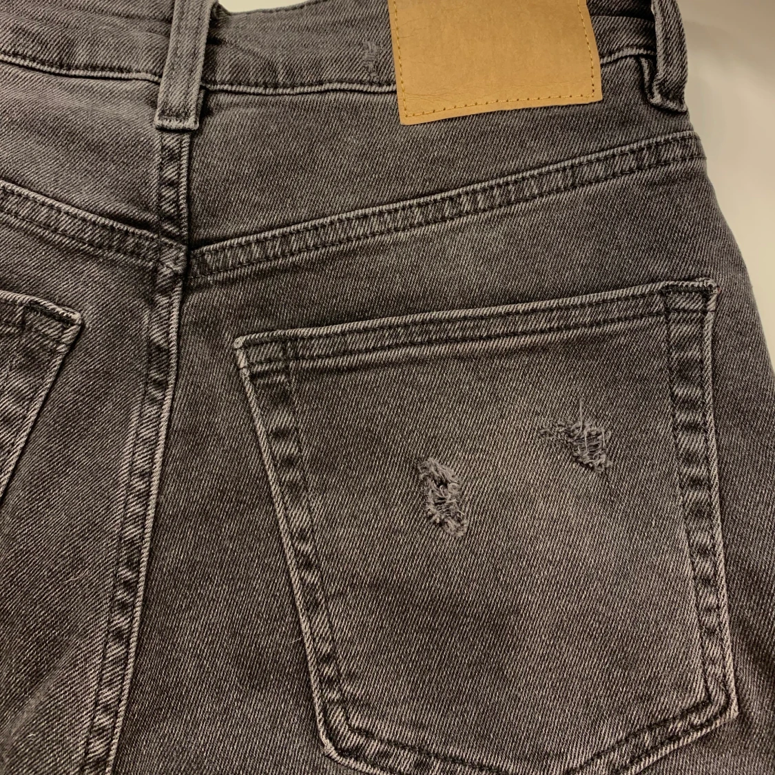 Mörkgrå momjeans  - 91