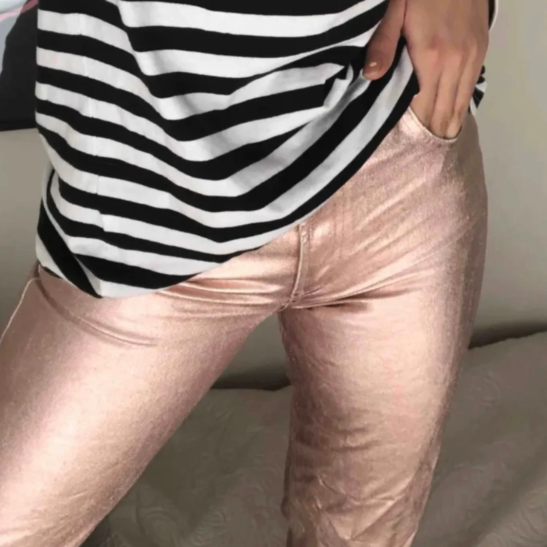 Rosa metallic byxor - 90