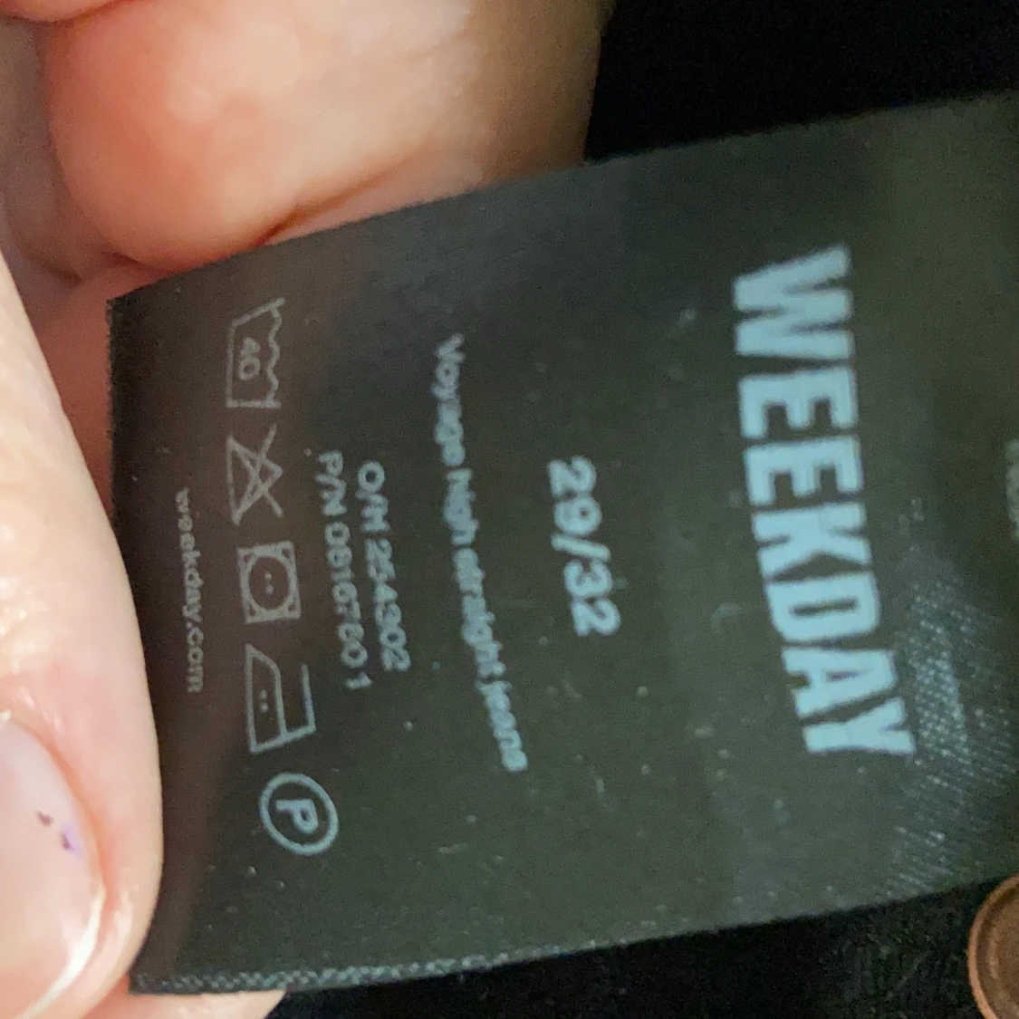 Weekday svartvita Voyage byxor - 91