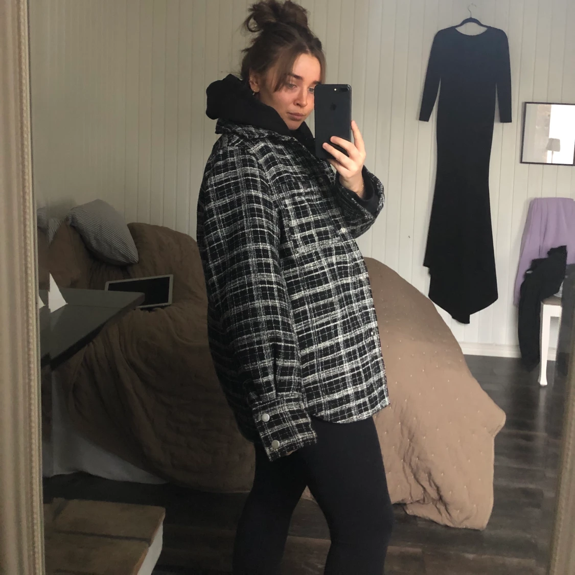 Rutig skjortjacka  - 90