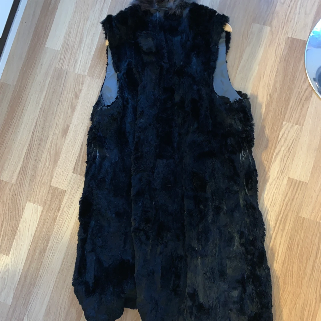 VINTAGE läng väst i rabbit hair - 90