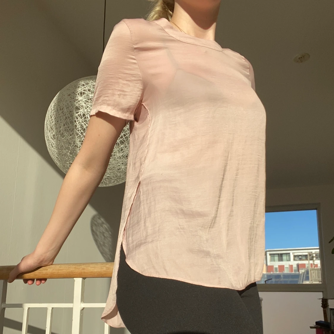 Blus ljusrosa/gammelrosa - 90