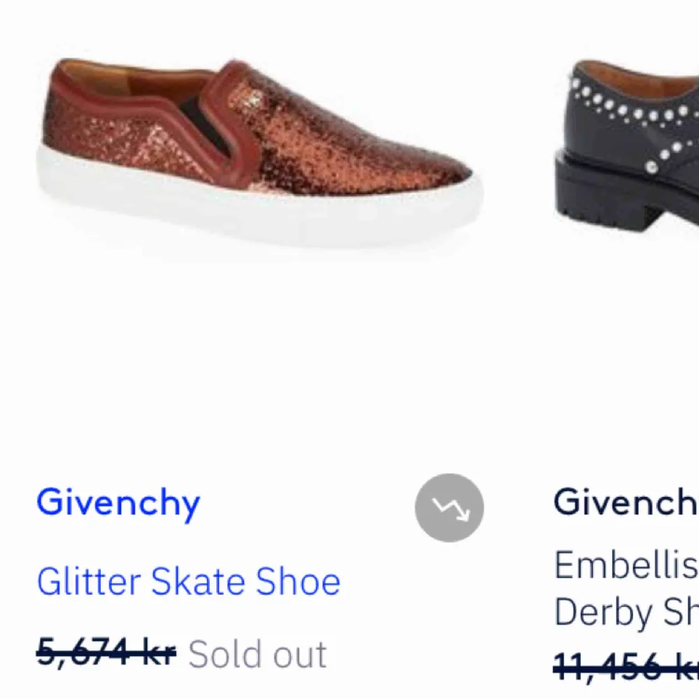 Givenchy sneaker brun med glitter. Skor.
