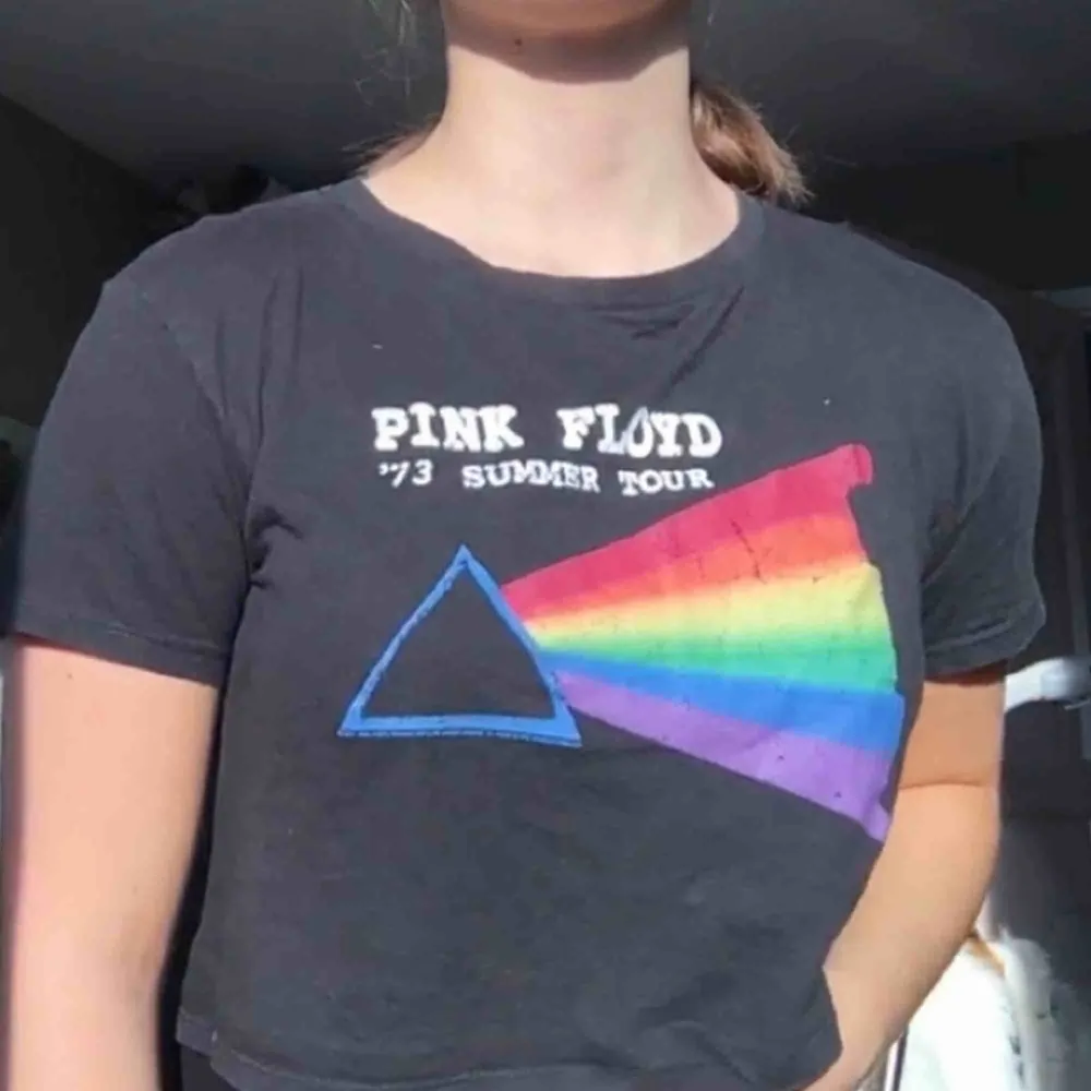 Snygg croppad Pink Floyd t-shirt i bra skick! Frakt tillkommer på 18kr! 🖤. T-shirts.