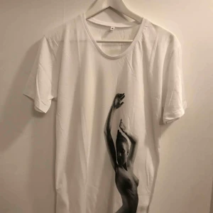 T-shirt  - T-shirt, storlek M och L finns, unisex modell Från axel ner är den ca M=70cm L=72cm och på bredden från armhåla till armhåla är den ca M=48cm L=50. Den är ny och aldrig använd. Kan hämtas upp i Enskededalen 