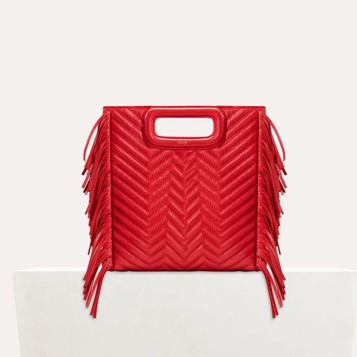 (BUDGIVNING) Röd maje väska sparsamt använd köpt i Paris för 3200 kr. Bud börjar på 500 kr. . Väskor.