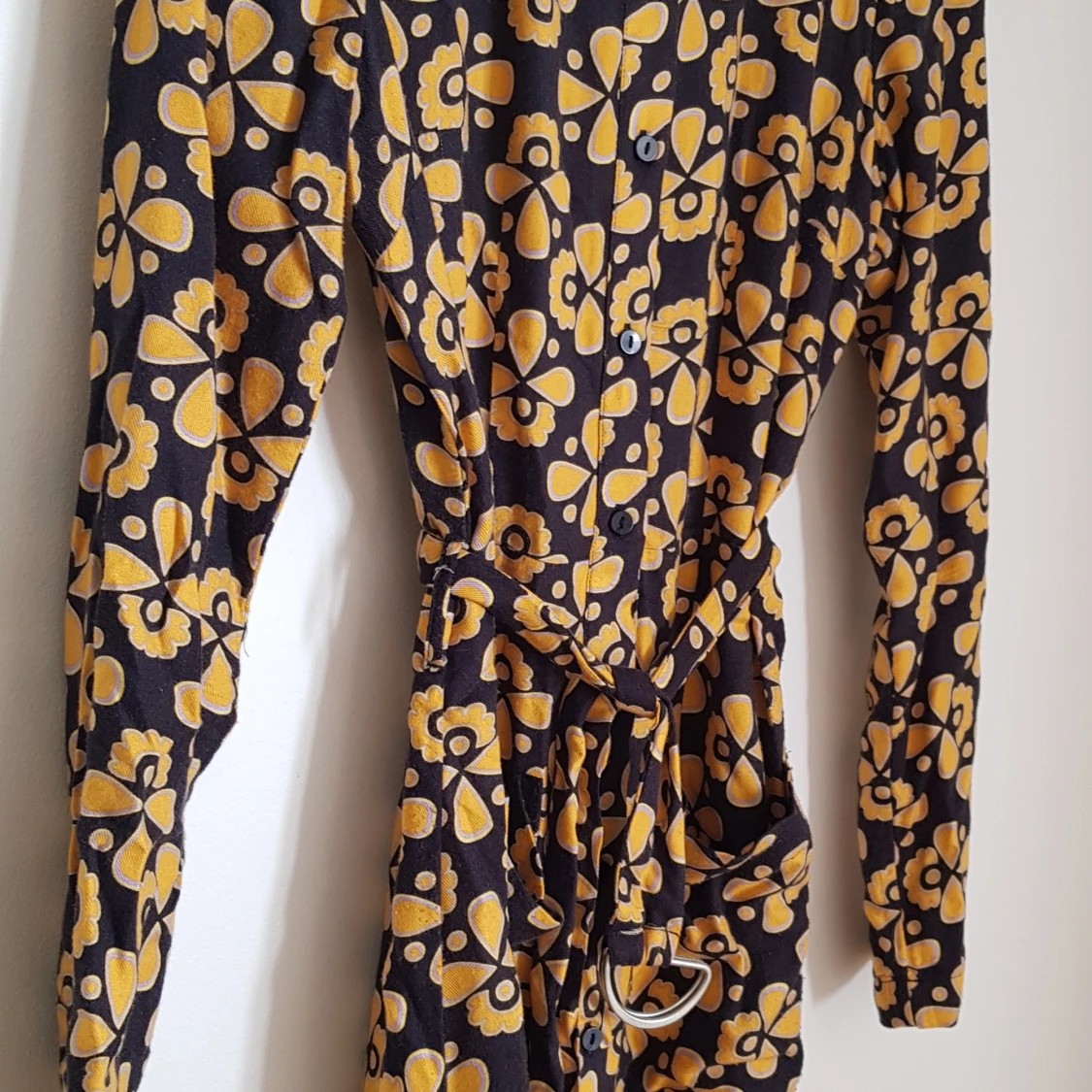 Mönstrad skjortklänning, Monki, stl 36 - 90